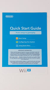 Quick Start Guide [Insertion] - Nintendo WiiU