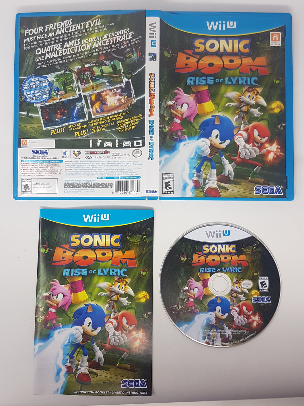 Sonic Boom - Rise of Lyric - Nintendo Wii U