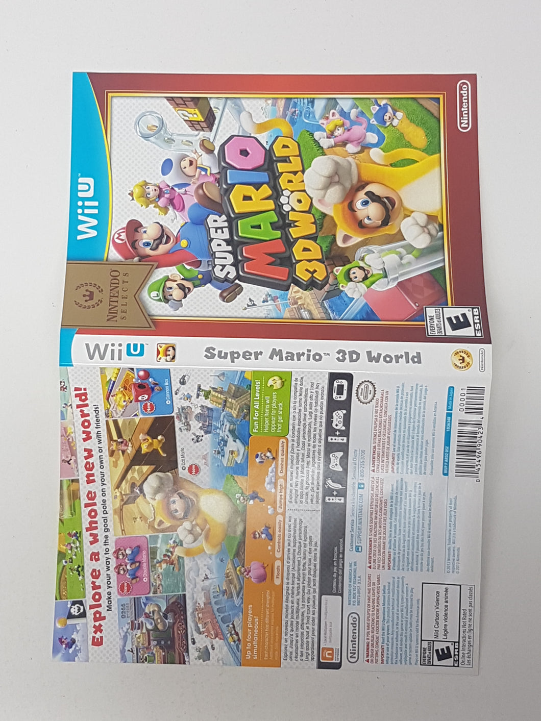 Super Mario 3D World Nintendo Select [Couverture] - Nintendo WiiU