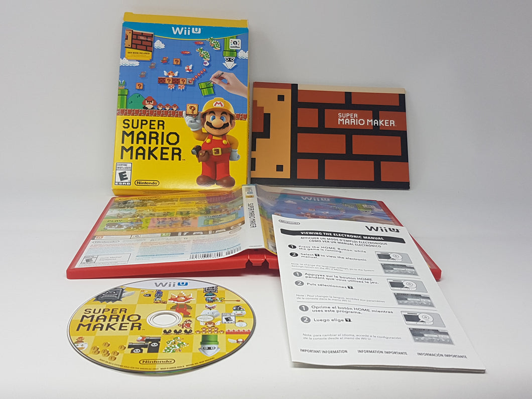 Super Mario Maker Nintendo Wiiu Wii U Game With Manual 