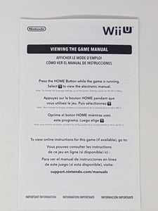 Viewing The Game Manual [Insertion] - Nintendo WiiU