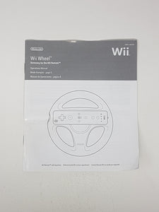 Manuel d'utilisation du volant Wii