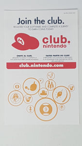 Club Nintendo Wii Play Join the Club  [Insertion] - Nintendo Wii