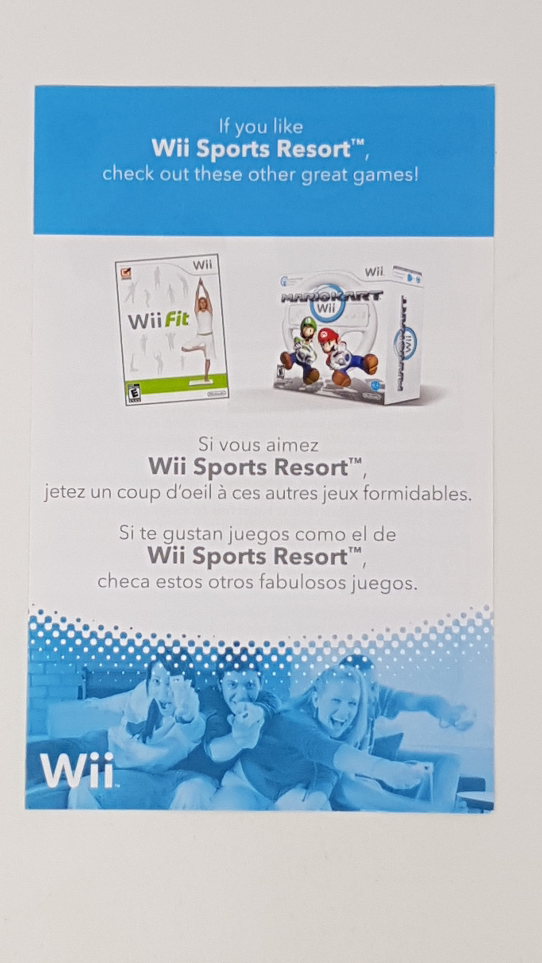 Wii Sport Resort [Insertion] - Nintendo Wii