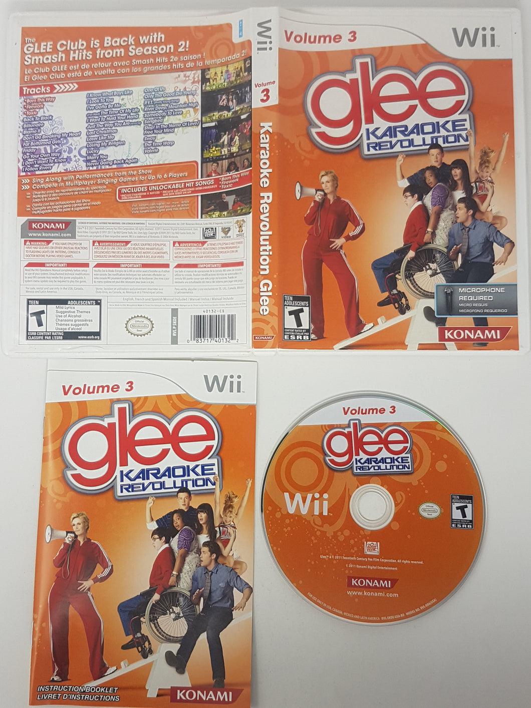 Karaoke Revolution Glee Vol 3 - Nintendo Wii