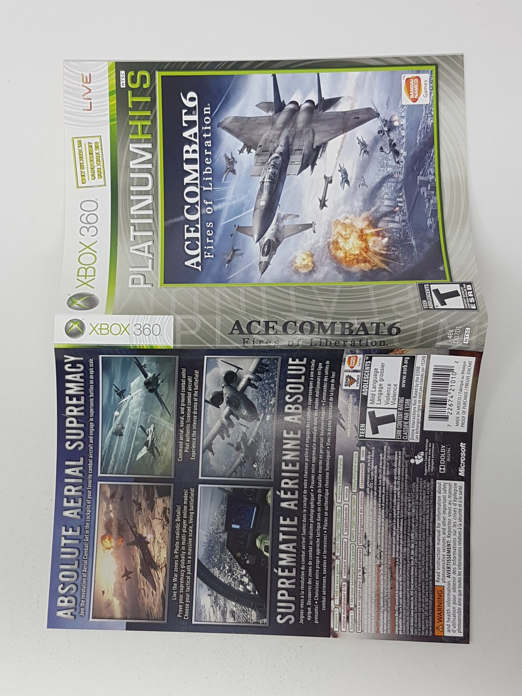 Ace Combat 6 Fires of Liberation [Palmarès Platine] [Couverture] - Microsoft XBOX 360