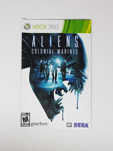 Aliens Colonial Marines [manuel] - Microsoft XBOX 360