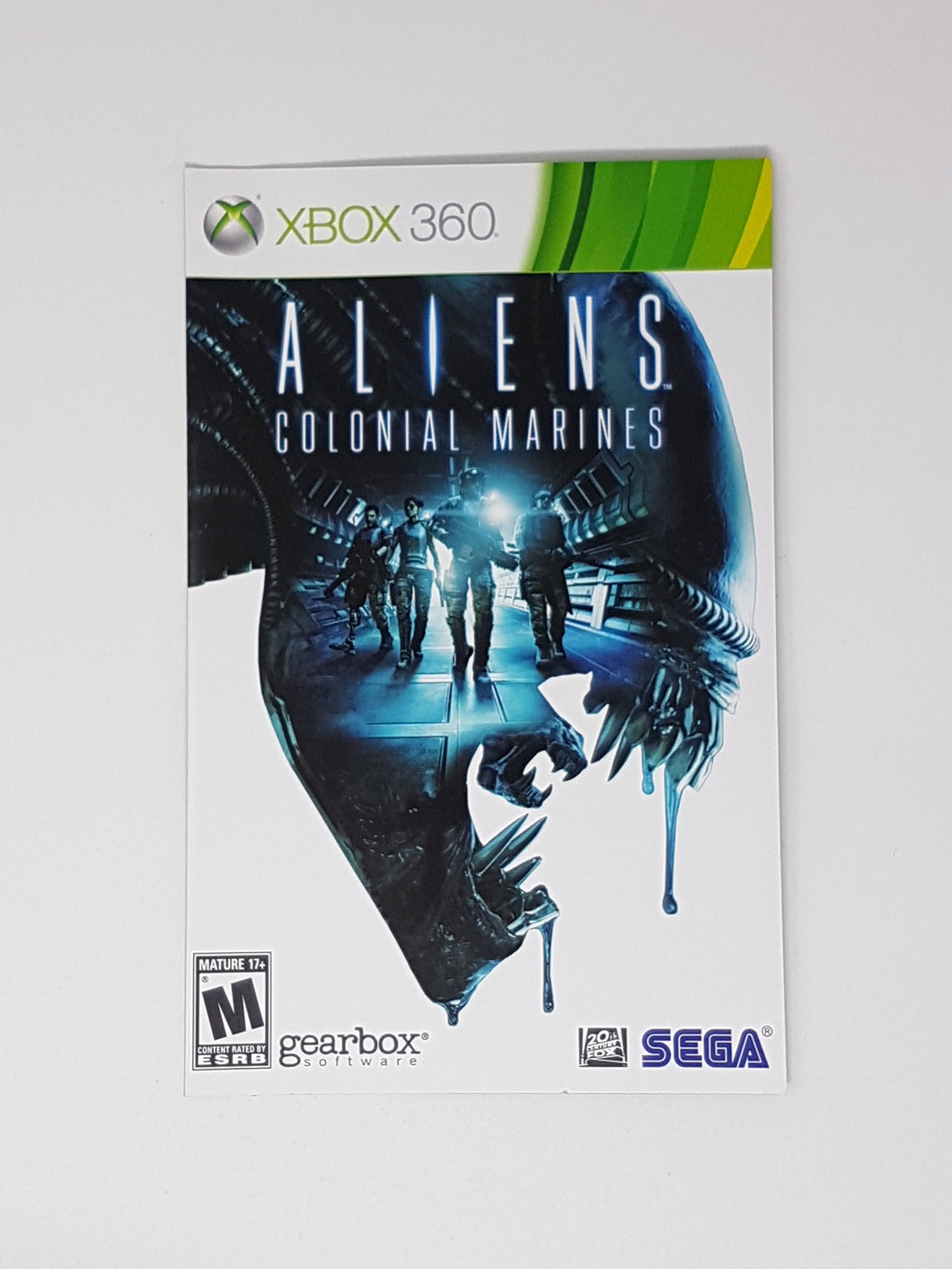 Aliens Colonial Marines [manuel] - Microsoft XBOX 360