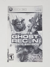 Charger l&#39;image dans la galerie, Ghost Recon Advanced Warfighter [manuel] - Microsoft Xbox 360
