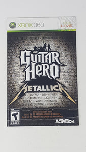 Guitar Hero - Metallica [manual] Bilingual - Microsoft Xbox360
