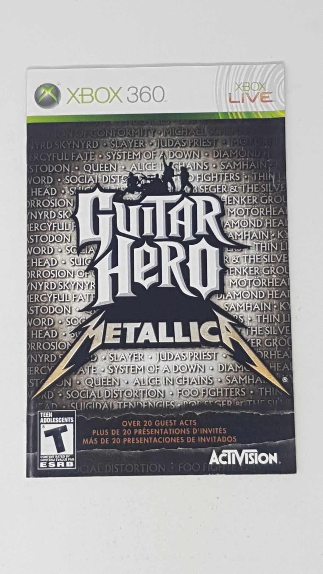 Guitar Hero - Metallica [manual] Bilingual - Microsoft Xbox360