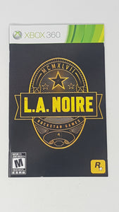 L.A. Noire [manual] Bilingual - Microsoft Xbox360