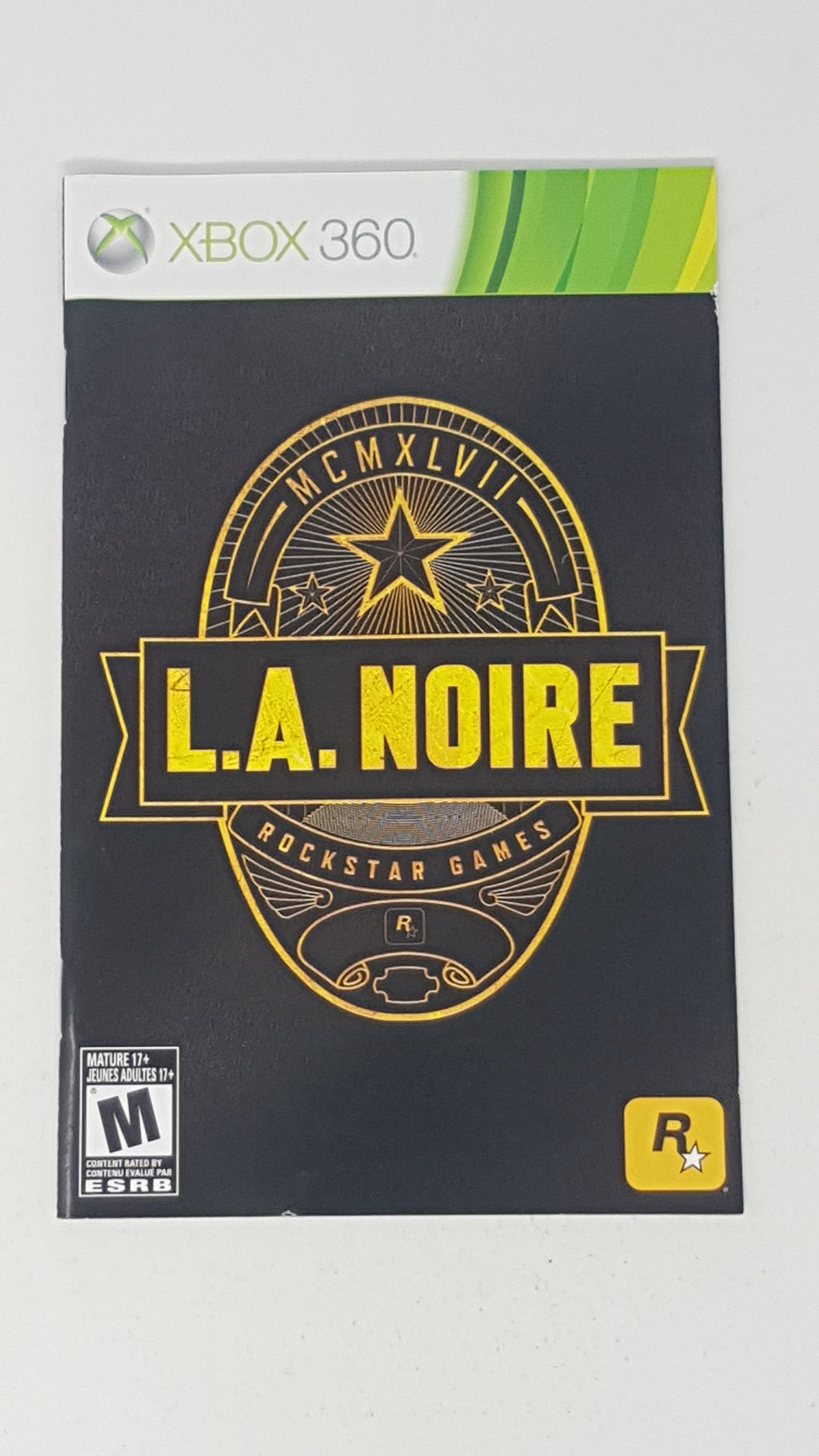 L.A. Noire [manual] Bilingual - Microsoft Xbox360