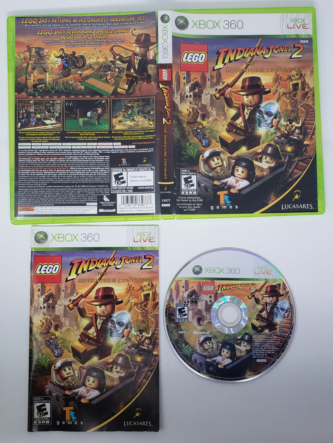 LEGO Indiana Jones The Adventure Continues Microsoft Xbox
