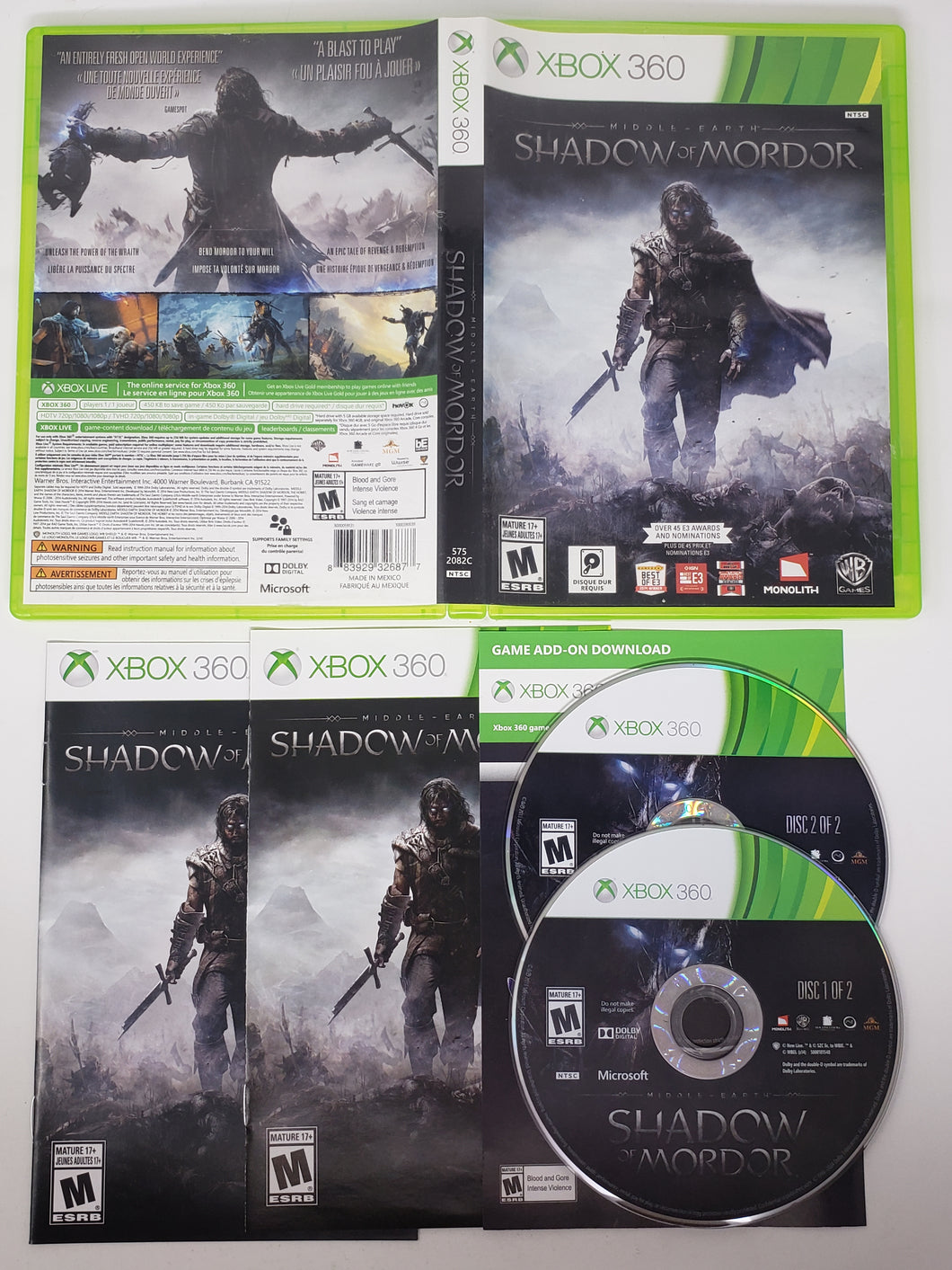 Middle Earth - Shadow of Mordor - Microsoft Xbox 360