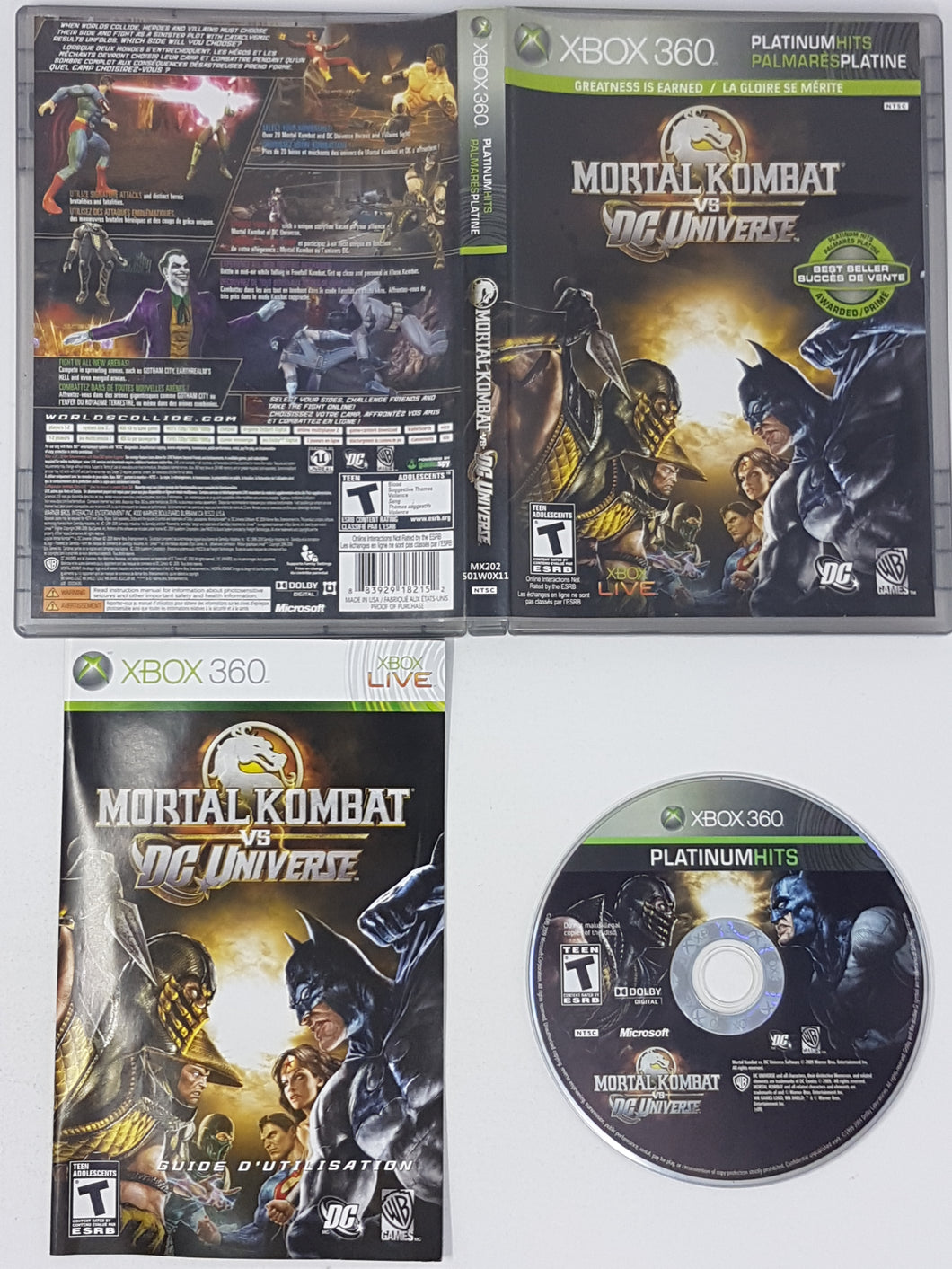 Mortal Kombat vs. DC Universe [Palmarès Platine] - Microsoft Xbox 360