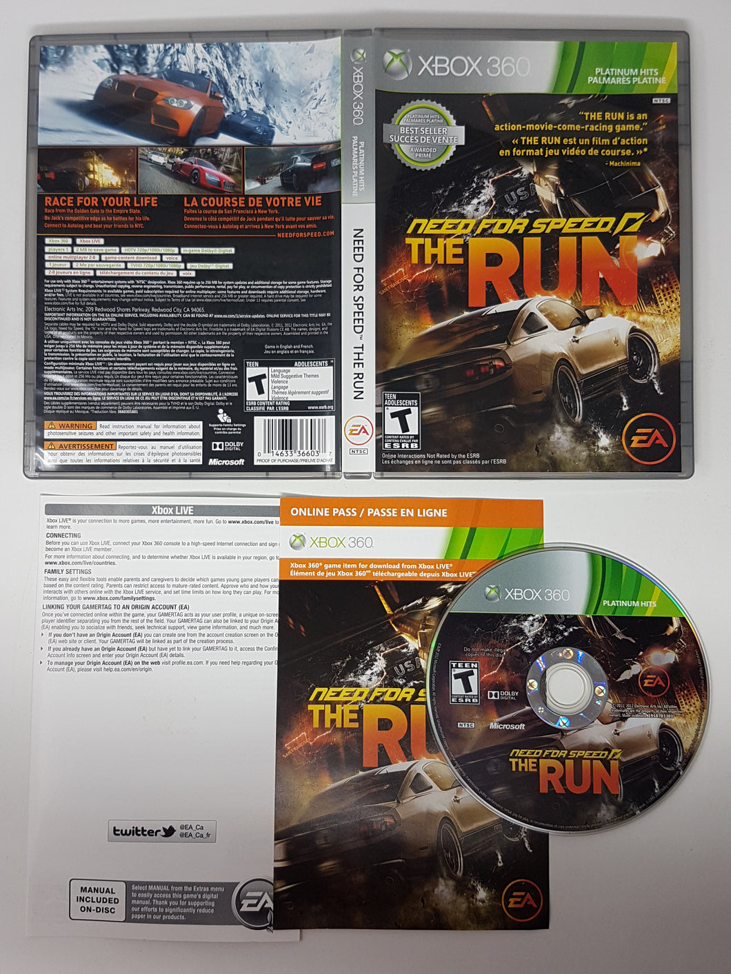 Need For Speed - The Run [Platinum Hits] - Microsoft Xbox 360