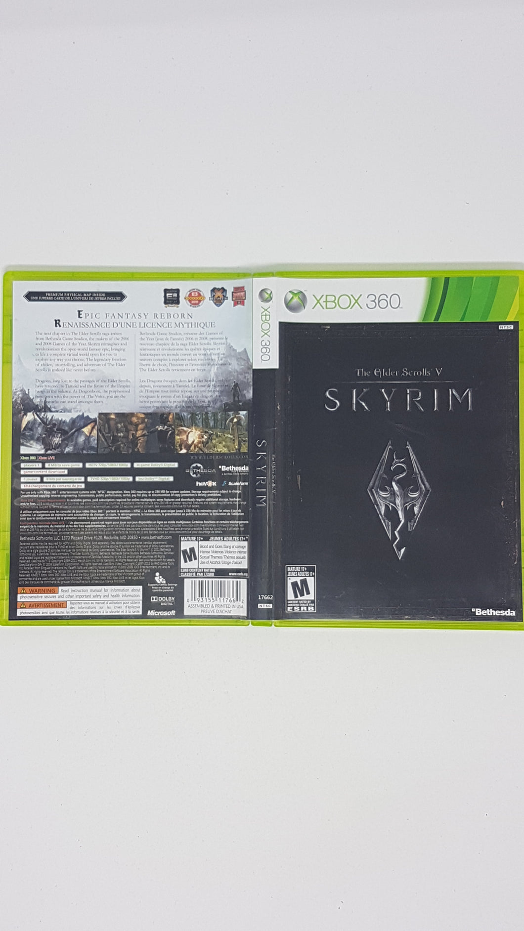 Elder Scrolls V - Skyrim [box] - Microsoft Xbox 360