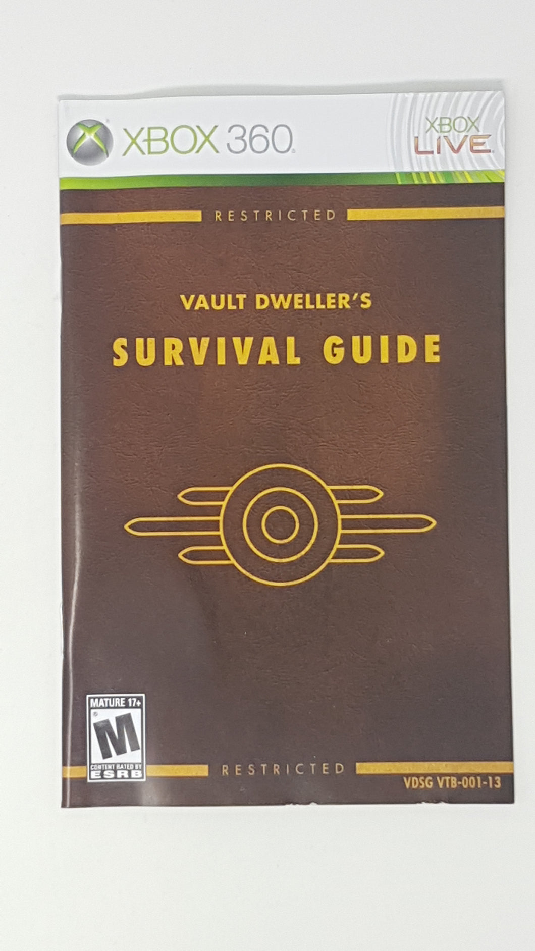 Fallout 3 Vault Dweller's Survival Guide Video Game [manuel] - Microsoft Xbox360