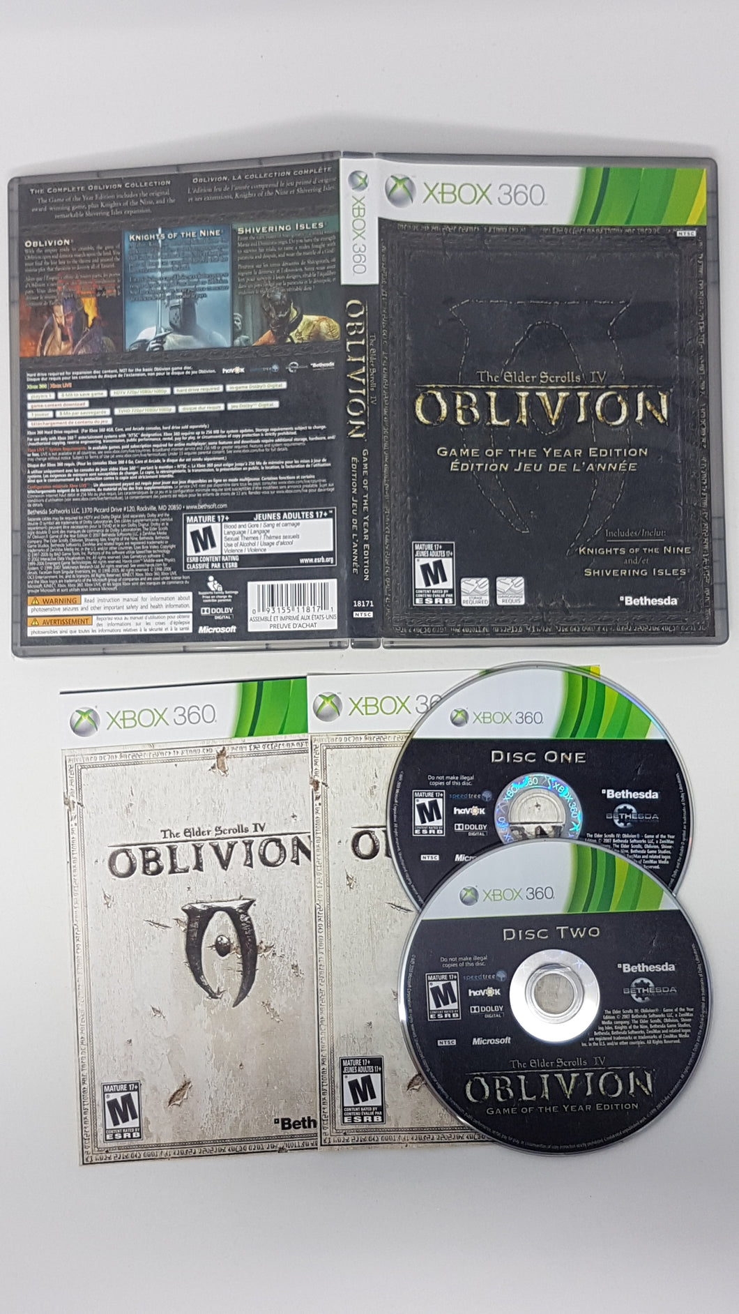 Elder Scrolls IV Oblivion [Jeu de l'année] - Microsoft Xbox 360