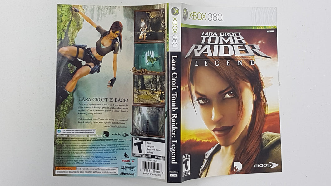 Tomb Raider Legend [Couverture] - Microsoft Xbox 360