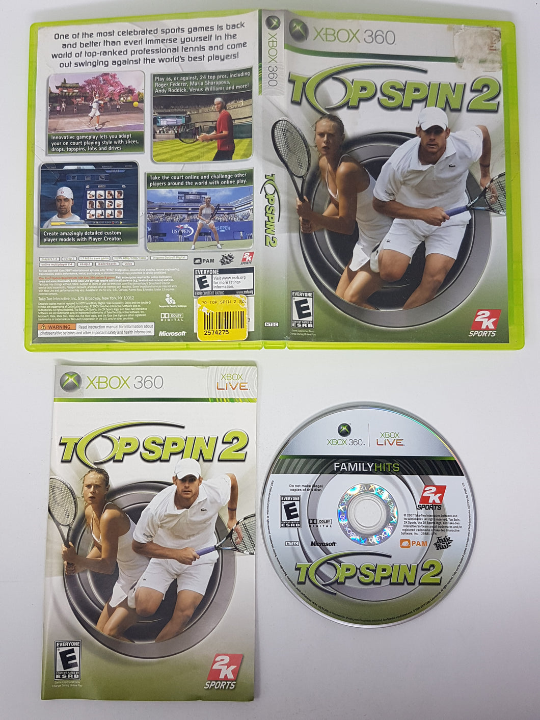 Top Spin 2 - Microsoft Xbox 360