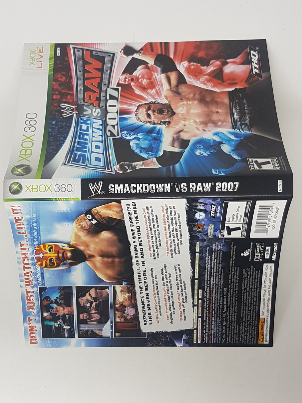 WWE Smackdown vs. Raw 2007 [Cover art] - Microsoft XBOX 360