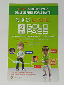 XboxLive 2 Day Gold Pass [Insert] - Microsoft Xbox 360