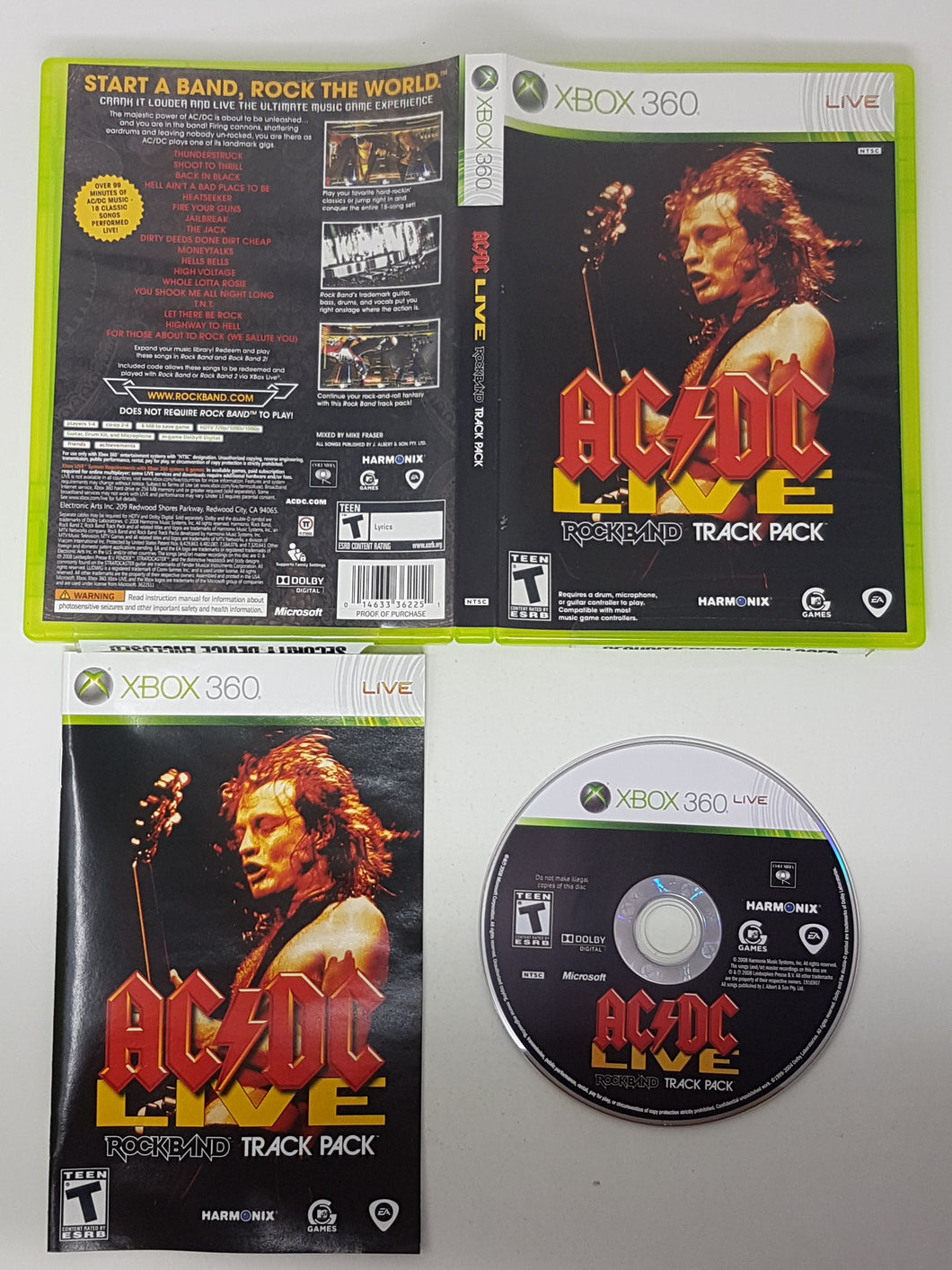 AC + DC Live Rock Band Track Pack - Microsoft Xbox 360