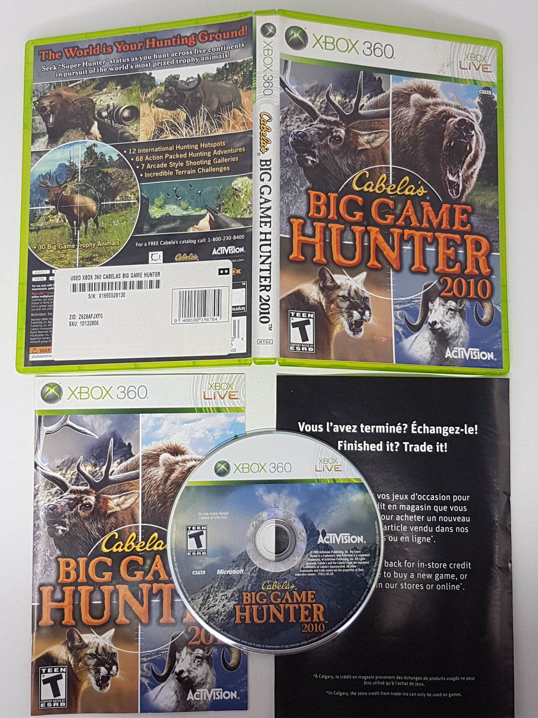 Cabela's Big Game Hunter 2010 - Microsoft Xbox 360