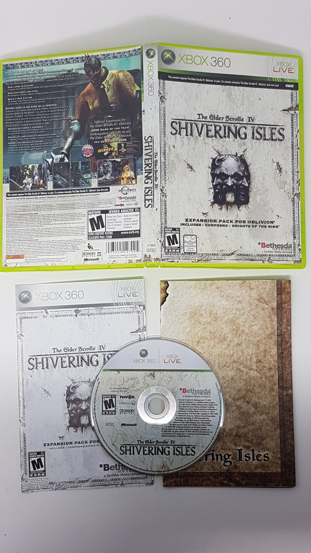 Elder Scrolls IV Shivering Isles - Microsoft Xbox 360