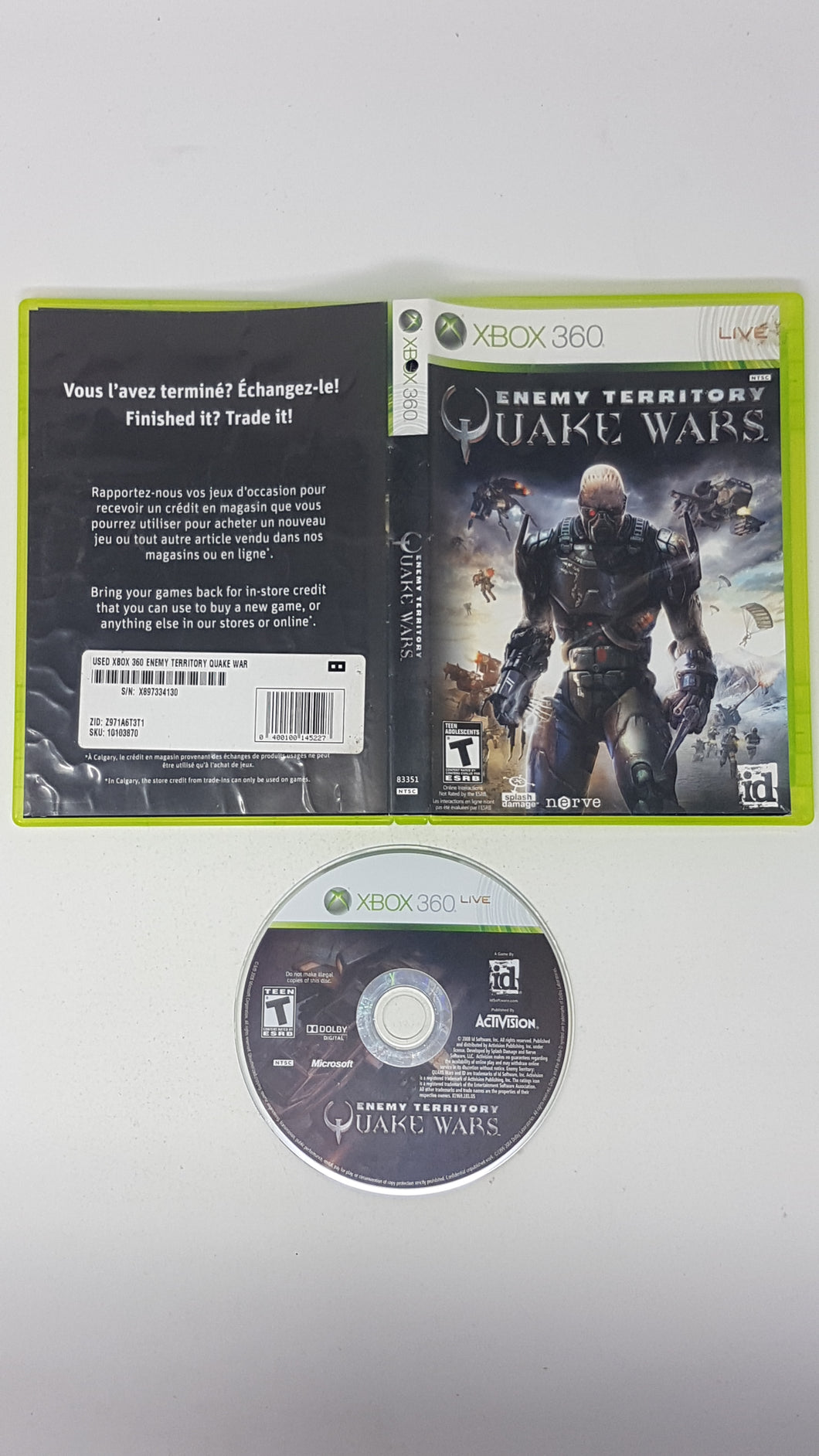 Enemy Territory Quake Wars - Microsoft Xbox 360