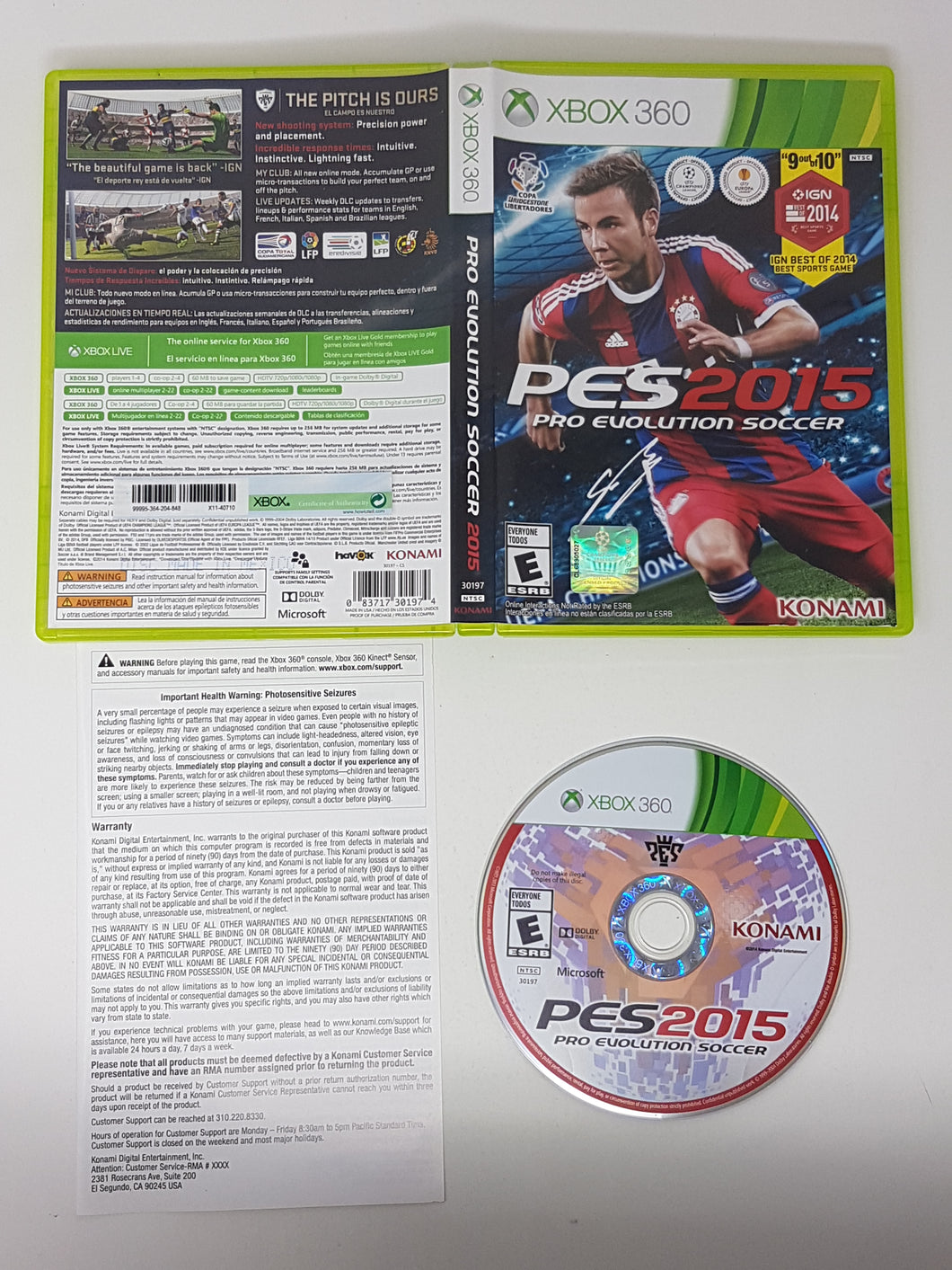 Pro Evolution Soccer 2015 - Microsoft Xbox 360