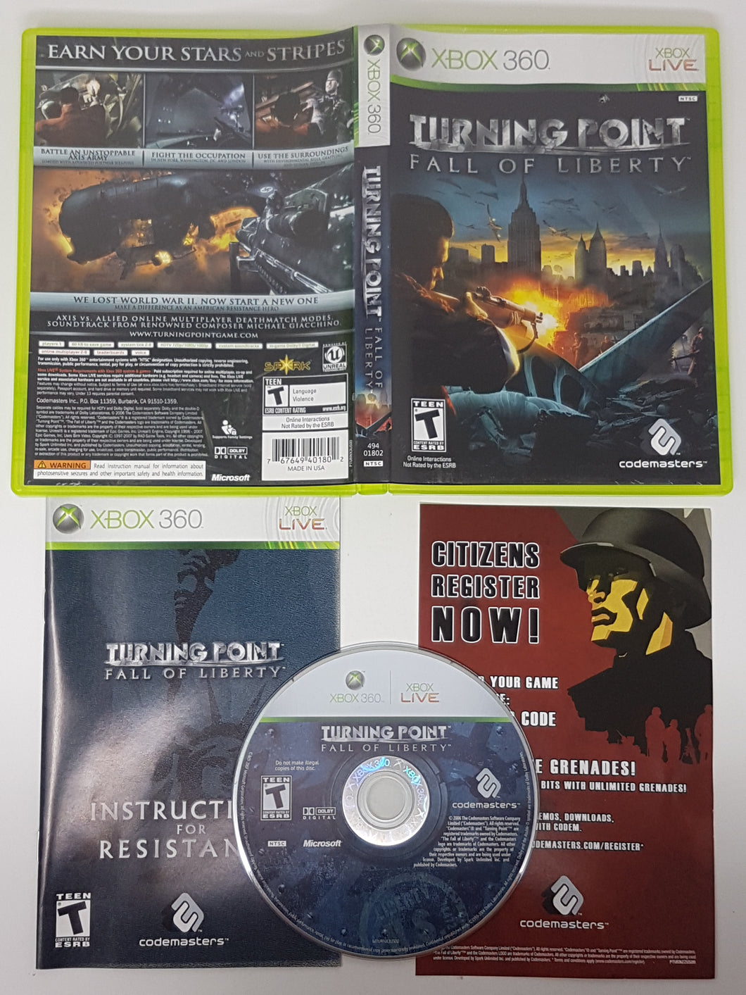 Turning Point Fall of Liberty - Microsoft Xbox 360