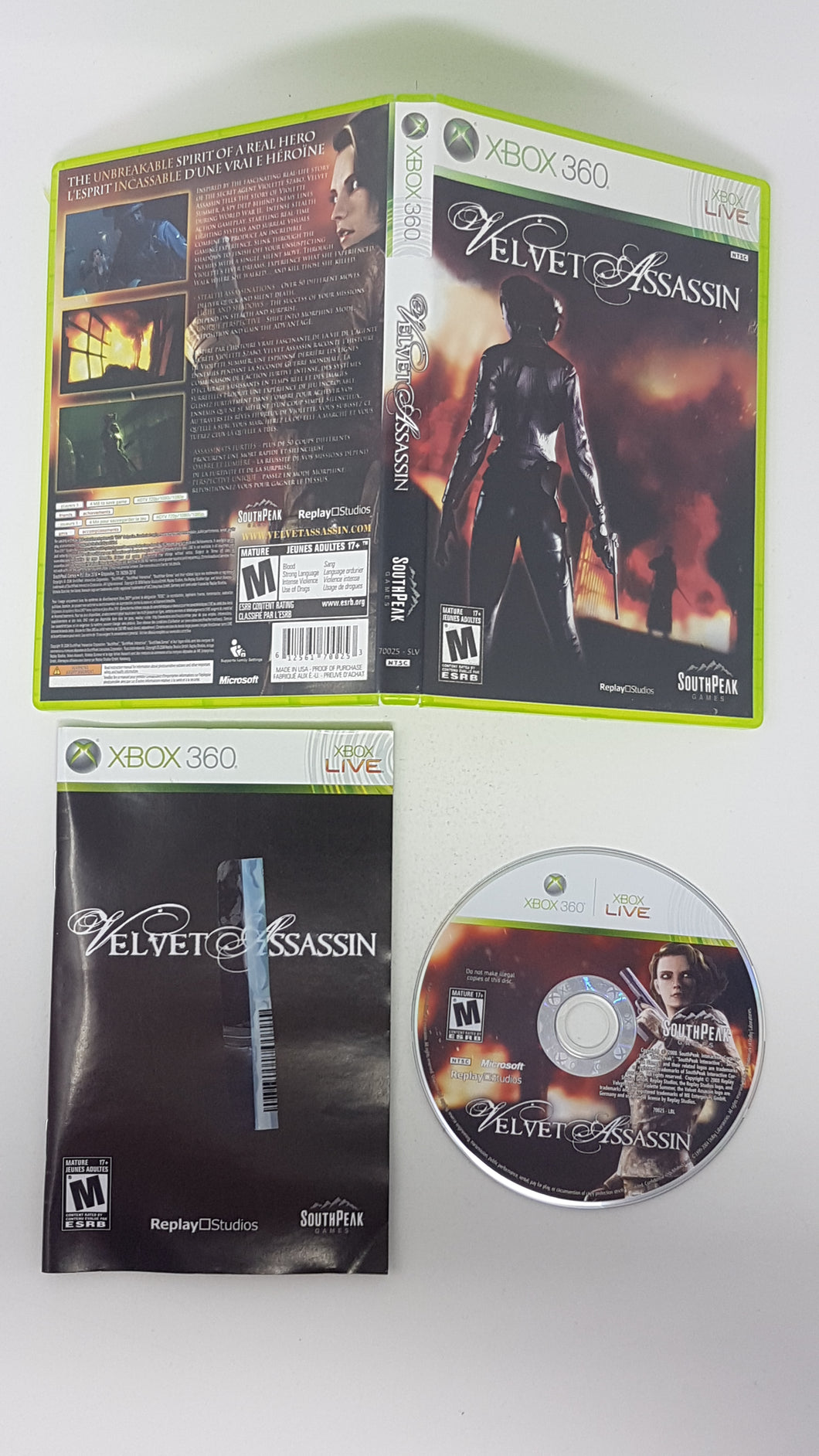 Velvet Assassin - Microsoft Xbox 360