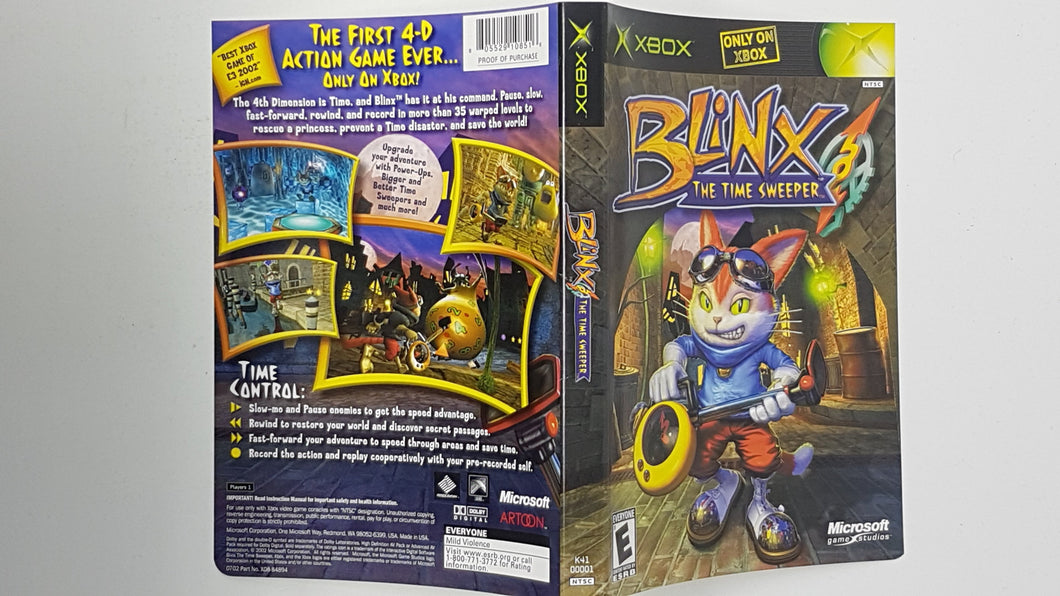 Blinx Time Sweeper [Cover art] - Microsoft Xbox