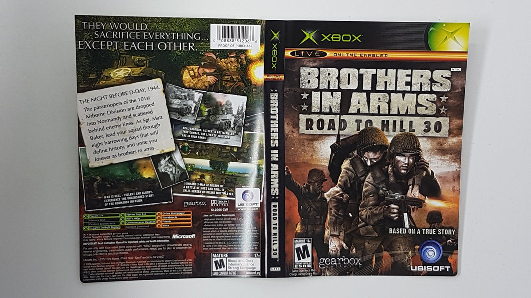 Brothers in Arms Road to Hill 30 [Cover Art] - Microsoft Xbox