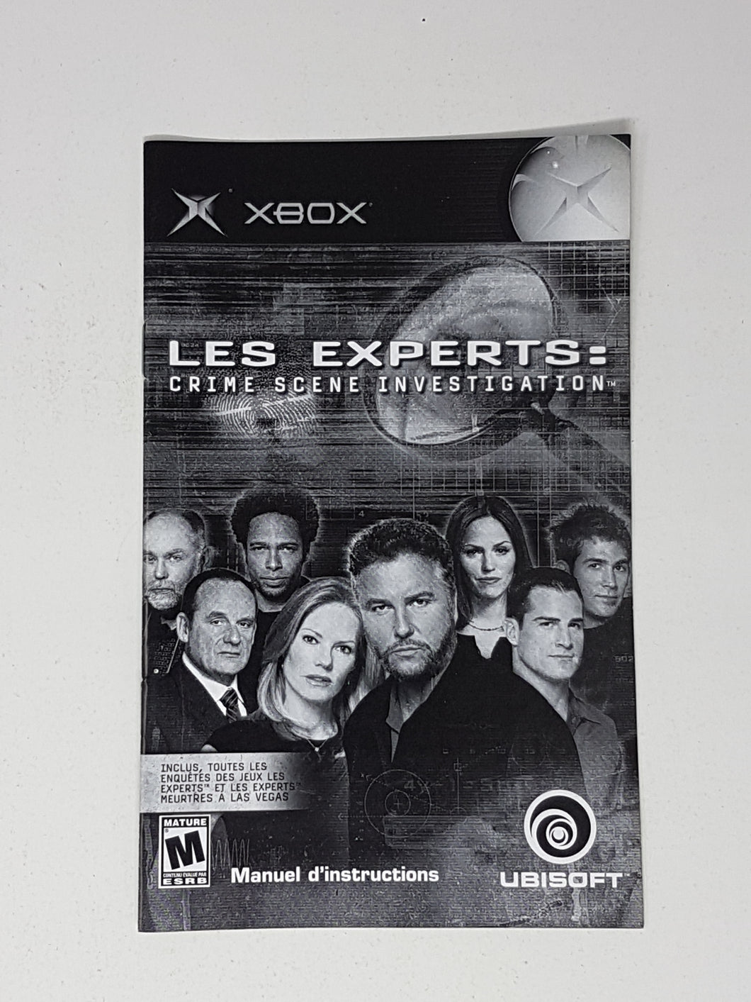 CSI Crime Scene Investigation [manual] - Microsoft XBOX