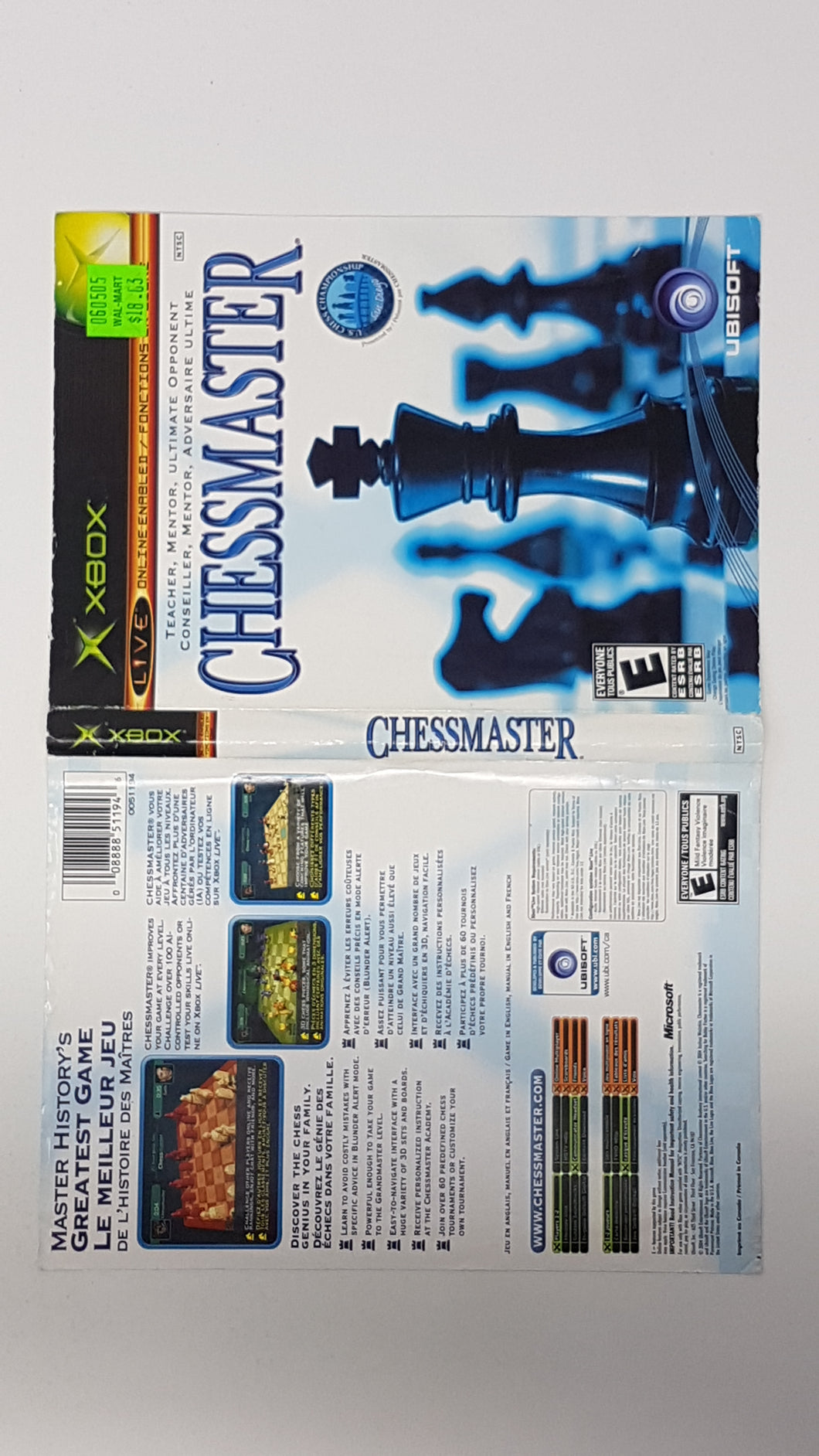 Chessmaster [Cover Art] - Microsoft Xbox