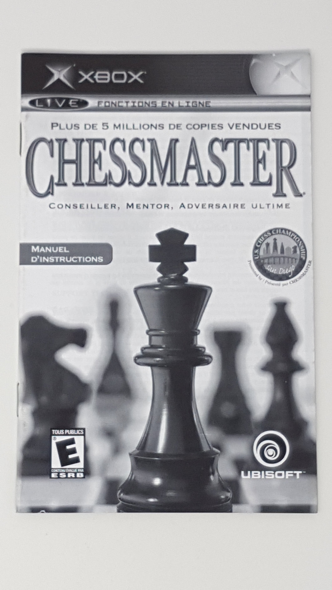 Chessmaster [manual] French - Microsoft XBOX