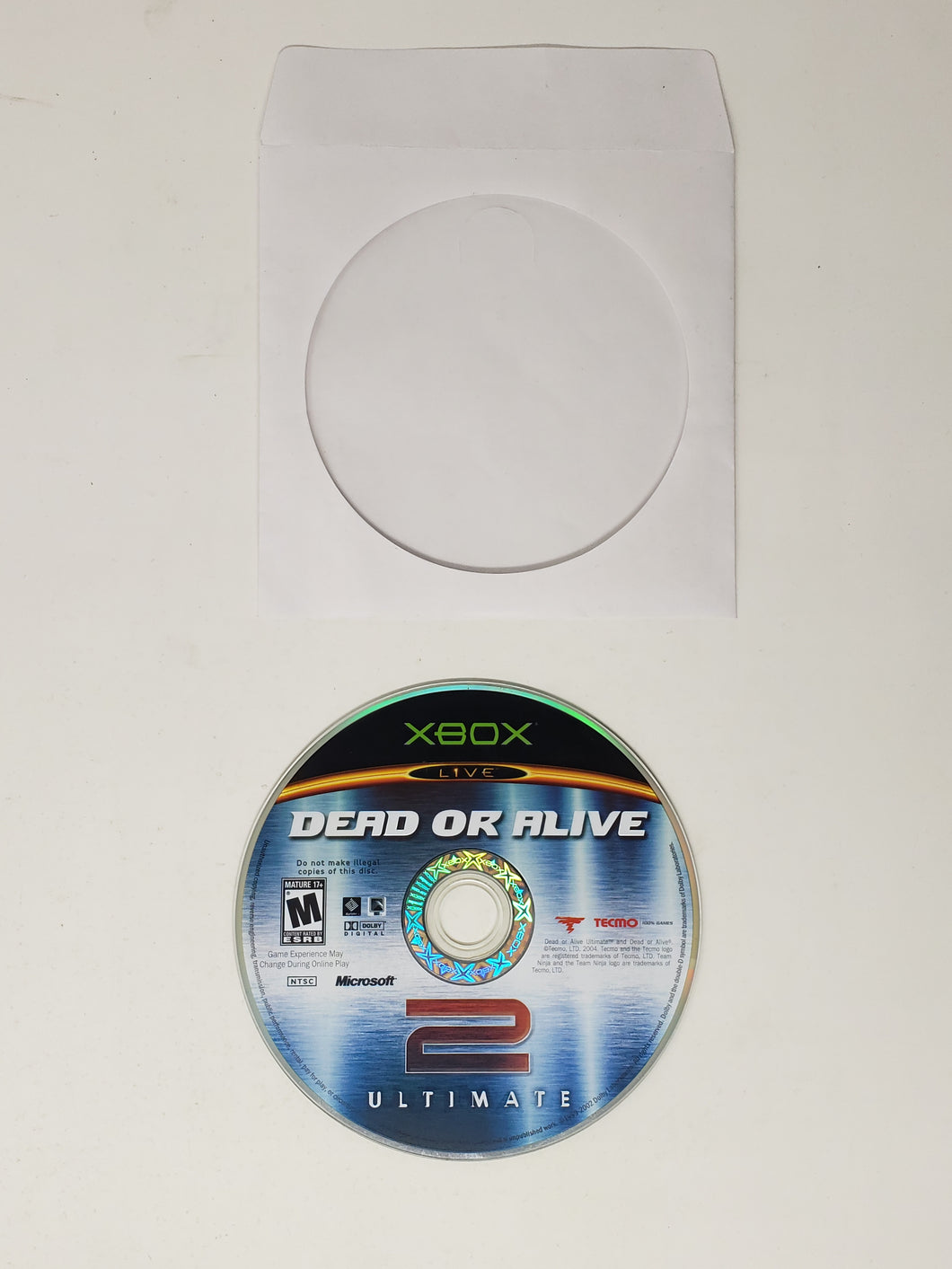 Dead or Alive Ultimate Disk 2 - Microsoft Xbox