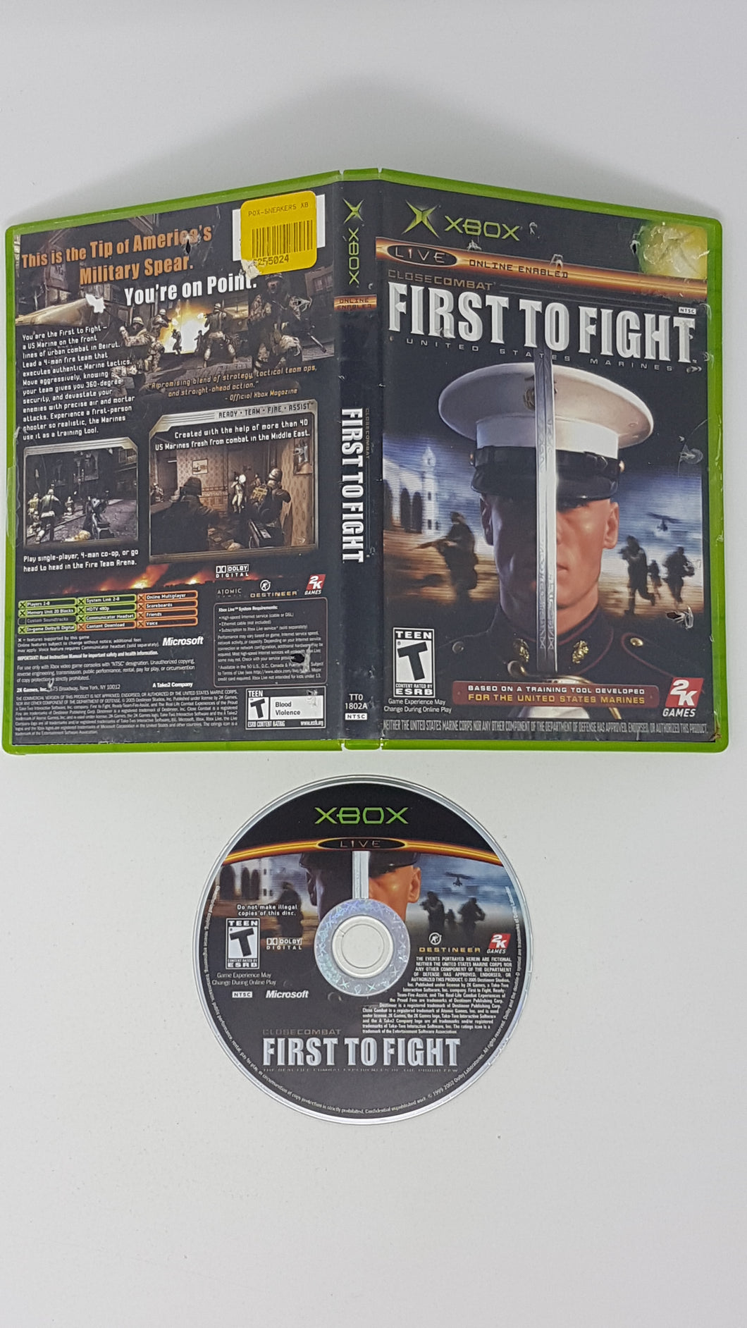 Close Combat First to Fight - Microsoft Xbox