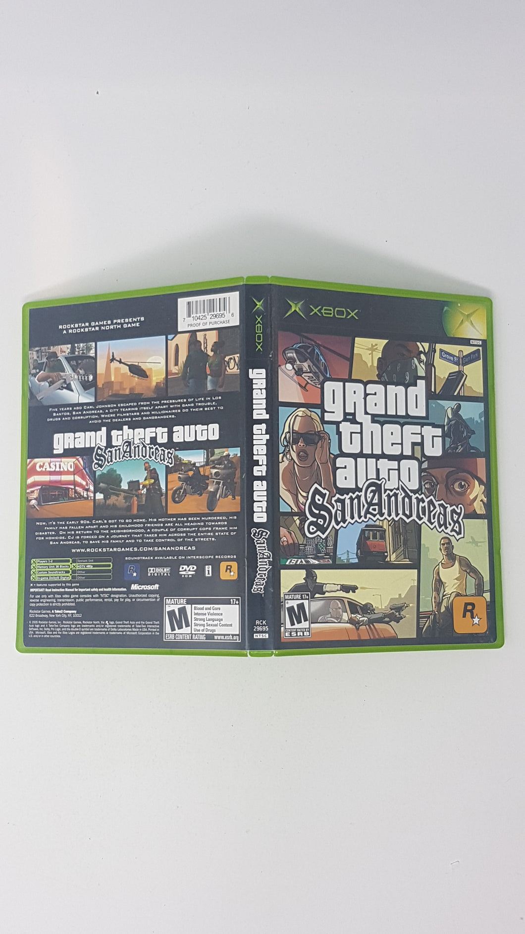 Grand Theft Auto San Andreas [box] - Microsoft Xbox