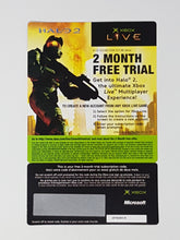 Load image into Gallery viewer, Halo 2 Two Month Xbox Live Trial Promotional Card [Insert] - Microsoft Xbox
