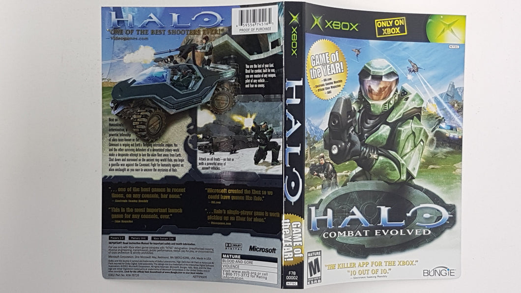 Halo - Combat Evolved [Game of the Year] [Cover Art] - Microsoft Xbox