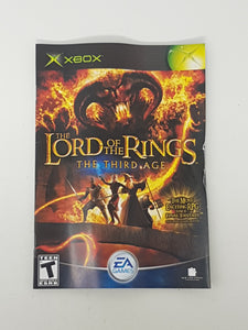 Lord of the Rings Third Age [manuel] - Microsoft Xbox