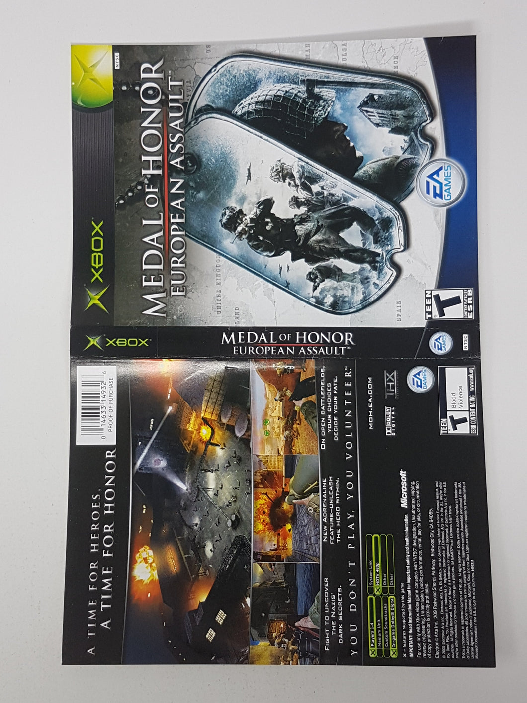Medal of Honor European Assault [Couverture] - Microsoft XBOX