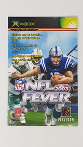 NFL Fever 2003 [manual] - Microsoft XBOX