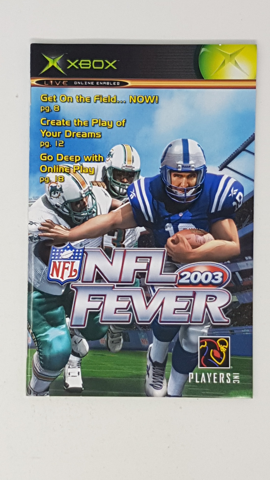 NFL Fever 2003 [manual] - Microsoft XBOX