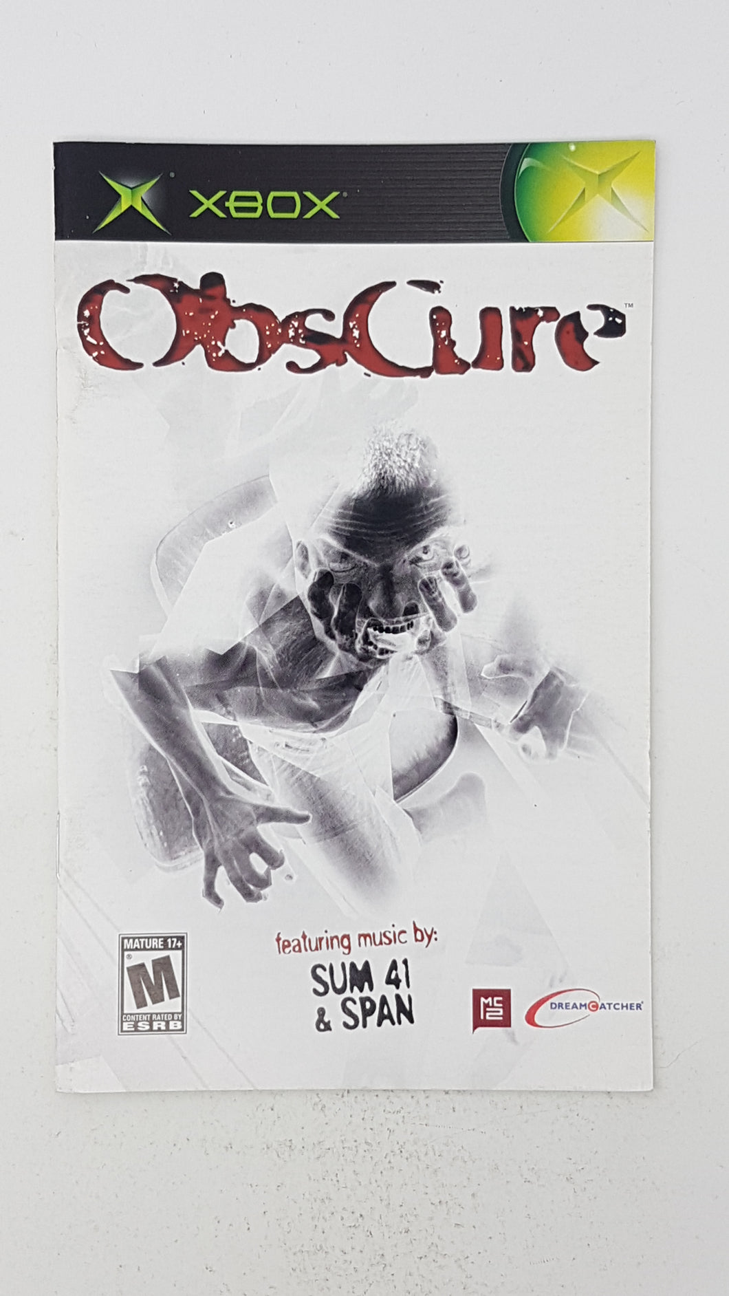 Obscure [manual] - Microsoft Xbox